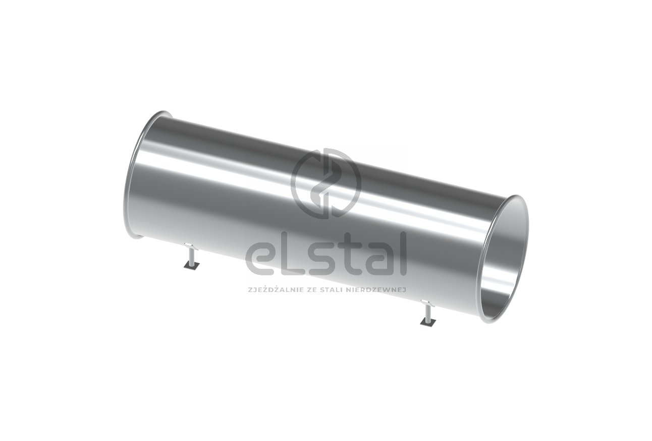 Tunel ze stali nierdzewnej prosty model EL-TNP-2500-600